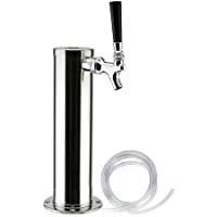 Kaibrite - Torre de cerveza de acero inoxidable con grifo para casa- bar- uso grifo de bomba de cerveza.